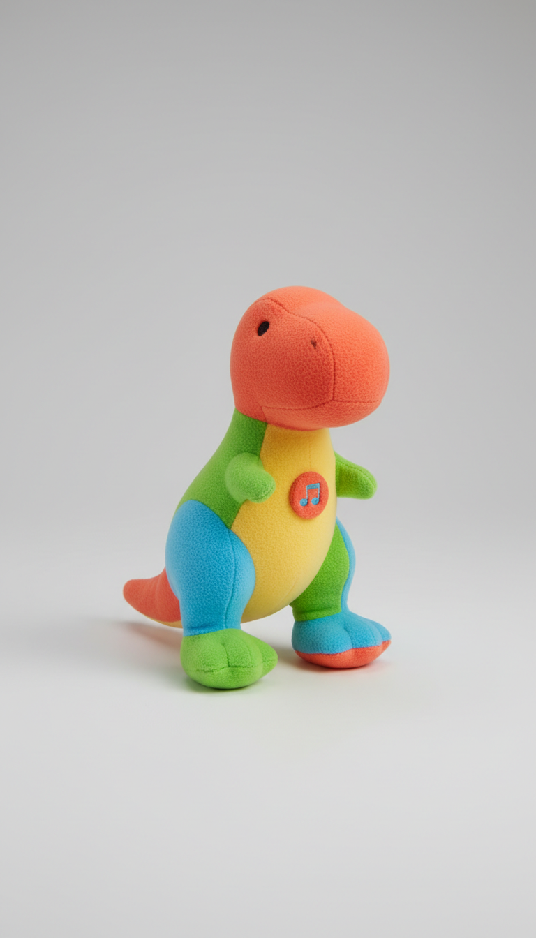 Dinosaure en peluche avec sons réalistes