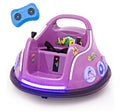 Voiture bumper électrique enfant Animal World violette avec télécommande